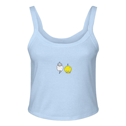 a little sheepish / embroidered tank