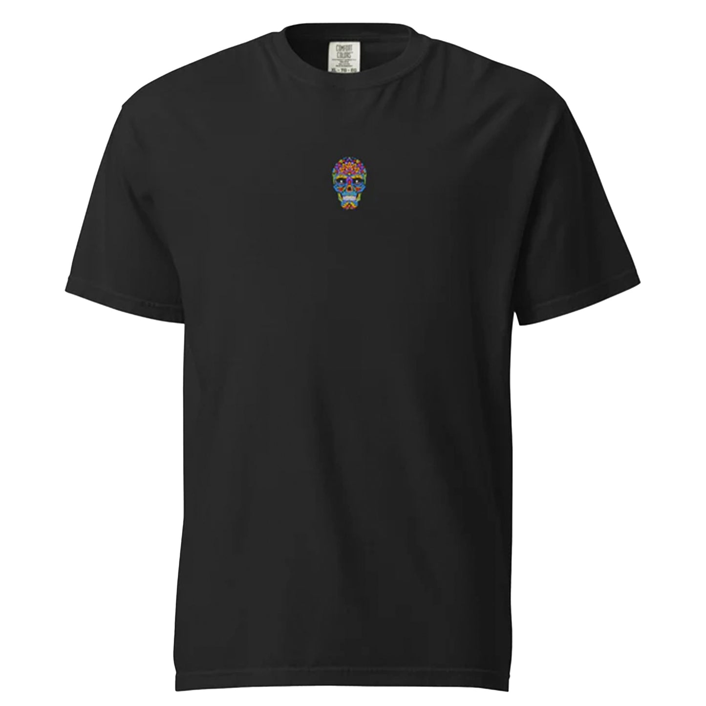 sugar skull / embroidered heavyweight tee